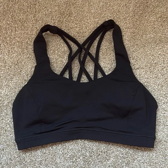 Lululemon Black Free to Be Serene Bra Size 4 - Picture 1 of 3